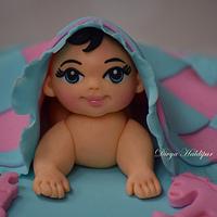 Baby shower cake