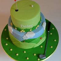 Golf themed cake for my boyfriends birthday