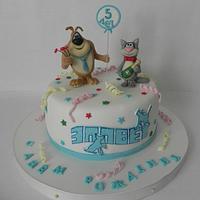 Cheerful cake for veterinary clinic