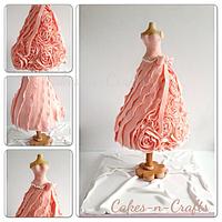 3d dress cake
