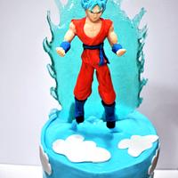 Dragonball!!! Goku Super Saiyan God Blue 