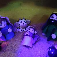 Sugar nativity scene