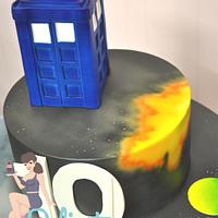 10TH DOCTOR WHO BIRTHDAY CAKE