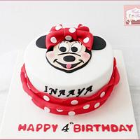 Minnie Mouse Theme Cake