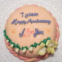 Mini Wedding Anniversary Cake