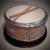 Drum grooms cake