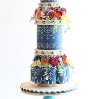 Moroccan Floral Cake