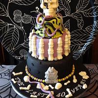 Halloween/Gothic Birthday Cake