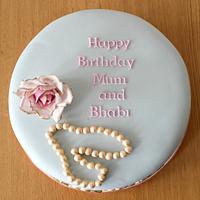 Vintage Shabby Chic inspired Birthday Cake