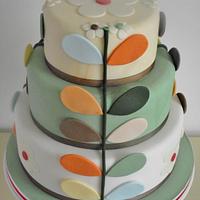 Orla Kiely inspired cake