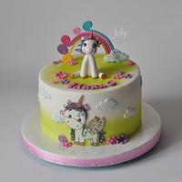 Cake with unicorn