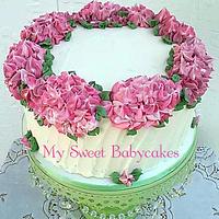  Hydrangea Cake