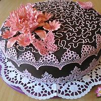 Brown and Sweet Pink Sugar Lace