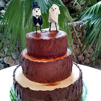 Wooden weddingcake 