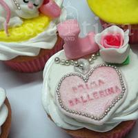 Ballerina themed cupcakes