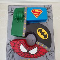 Justice league themed cake 
