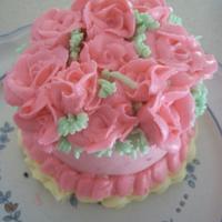 mini rose cake