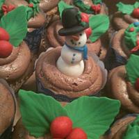 Winter cupcakes