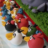 playable angry birds cake