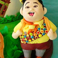 Up movie handpainted cake and cookies
