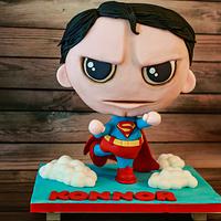 Chibi Superman Cake