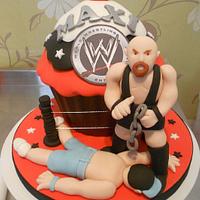 WWE wrestling giant cupcake