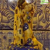Klimt's Kiss inspired cake