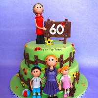 3-generations Birthday Cake