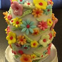 Spring themed-Easter cake egg