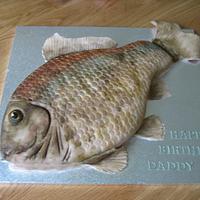 River carp fish cake