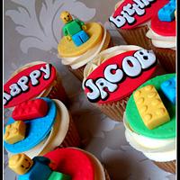 Lego themed cupcakes