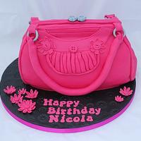 Pink bag cake
