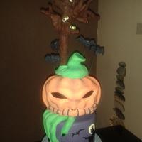 halloween tower cake