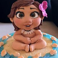 Baby Moana cake