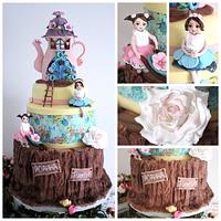 Fairytale cake for twins