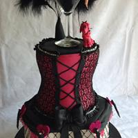 Burlesque 40th birthday cake.