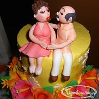 Hawaiian Anniversary Cake