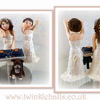 Beautiful Brides - Same sex wedding cake topper 