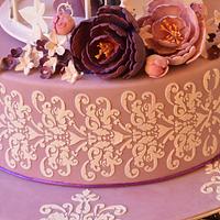 PURPLE BLISS- Wedding Cake.