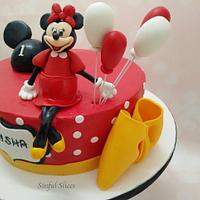 Minnie Mouse Themed Cake