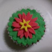 Green Mango Cupcake with Creamcheese and Fondant Icing