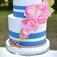Touch of Nautical Shower Cake
