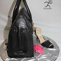 Birkin Handbag Cake with matching shoe