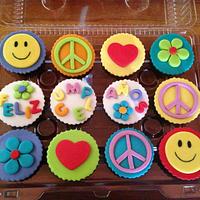 Peace and Love Cupcakes