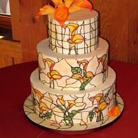 Tiffany-inspired wedding cake
