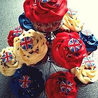 Jubilee cupcakes 