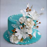 Turquoise cake