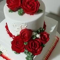 Roses cake 