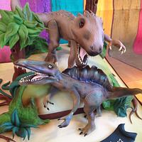 Jurassic World Inspired Birthday Cake