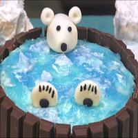 Polar Bear Hot Tub Cake